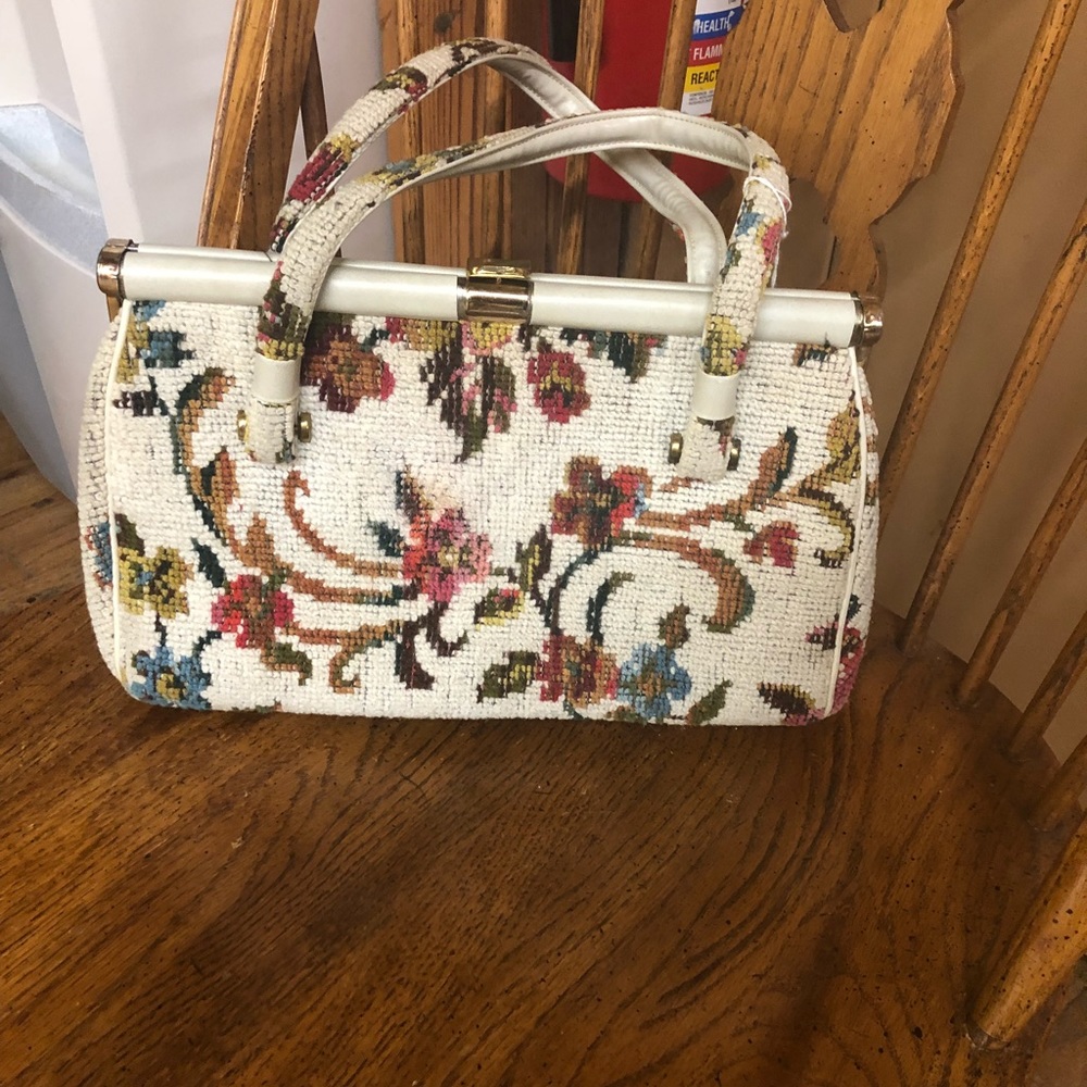 Vintage tapestry handbag